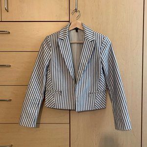 Express Blue Pin Stripe Blazer, Size 0